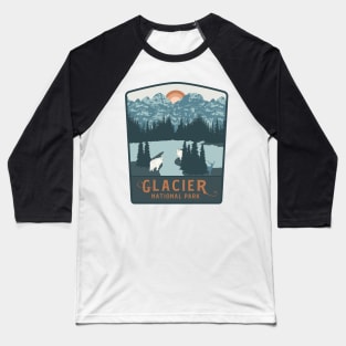 Glacier National Park Baseball T-Shirt